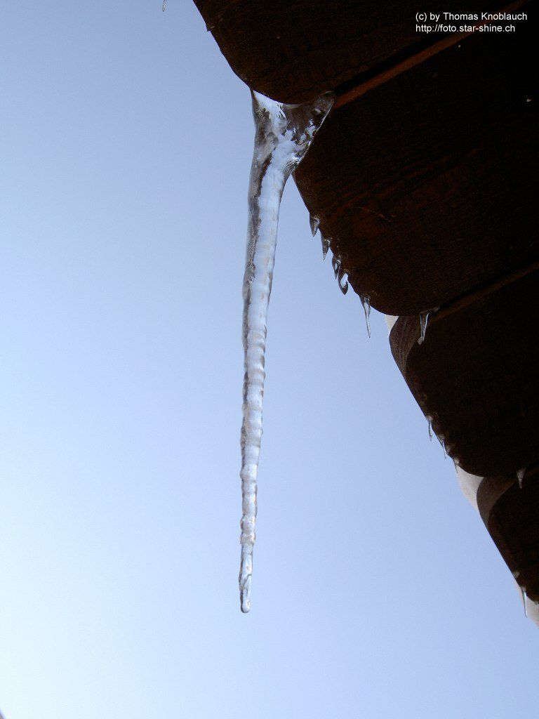 A huge icicle