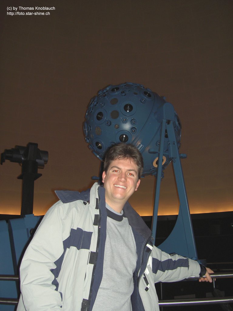 Zeiss starprojector Model IX in Prater Planetarium with me