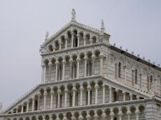 Decoration of the front entrance of the Dome of Pisa Decoration of the front entrance of the Dome of Pisa