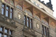 painted gable, Prague, Czechia