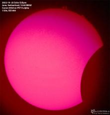 2022-10-25 - Solar Eclipse H alpha seen from Jona - logo